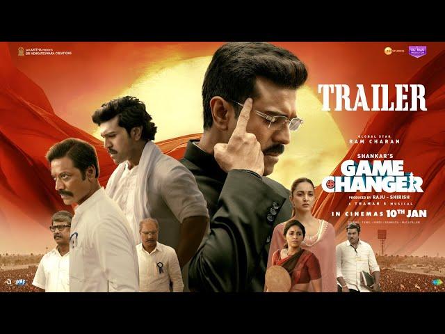 Game Changer Trailer (Telugu) | Ram Charan | Kiara Advani | Shankar | Thaman S | Dil Raju | Shirish