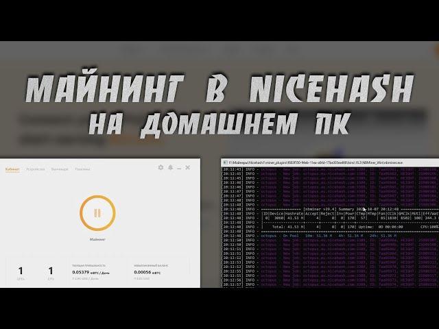 Как Майнить в Nicehash на Домашнем ПК | Подробная Пошаговая Инструкция | Вывод с Nicehash | LHR