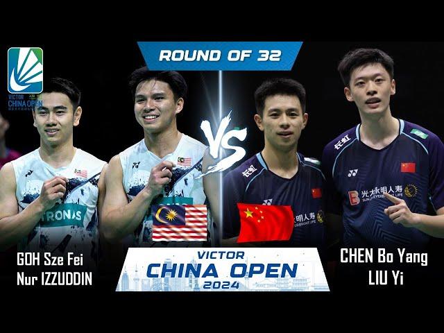 GOH Sze Fei /Nur IZZUDDIN vs CHEN Bo Yang /LIU Yi | China Open 2024 Badminton