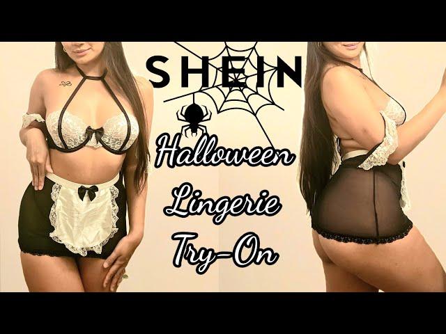 SHEIN Halloween Lingerie Try On Haul