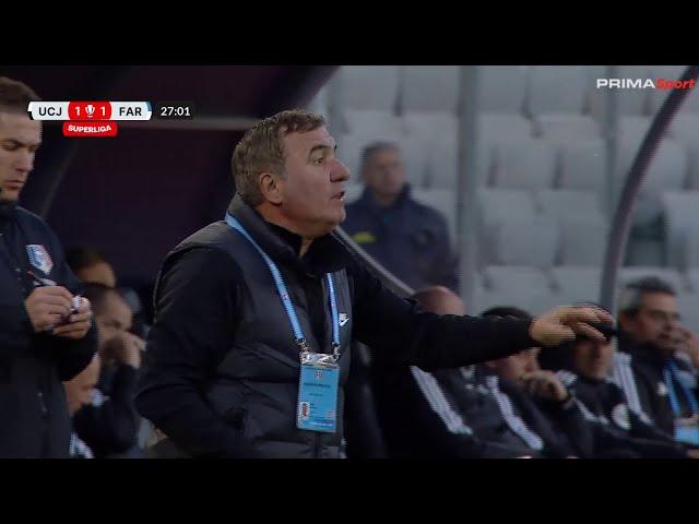 REZUMAT | U Cluj - Farul 1-1. Pace între Sabău și Hagi, clujenii au încheiat turul pe primul loc