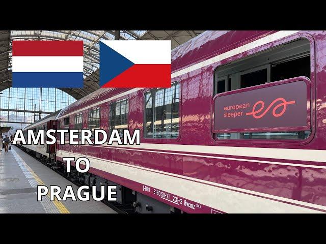 The overnight train journey from Amsterdam to Prague