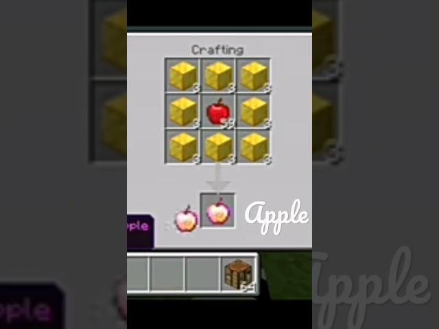 how to make enchanted golden apple in minecraft #minecraft