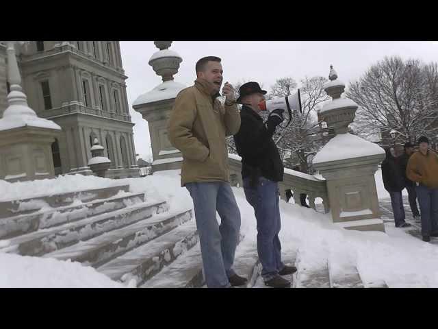 Michigan Capitol Rally Feb 8 pt 2