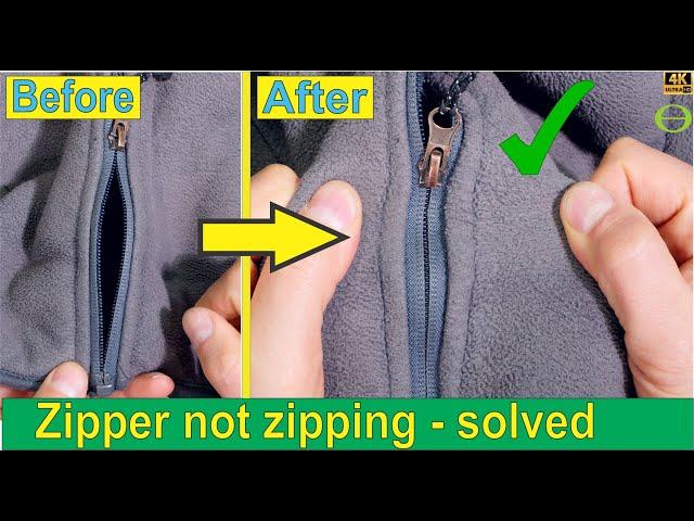 How to Fix a Jacket Zipper That Does Not Zip Up