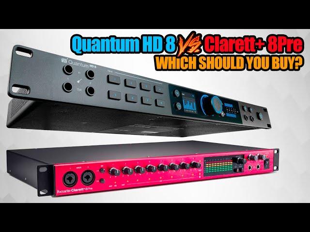 FOCUSRITE CLARETT+ 8PRE VS PRESONUS QUANTUM HD 8