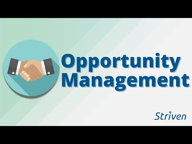 Opportunity Management