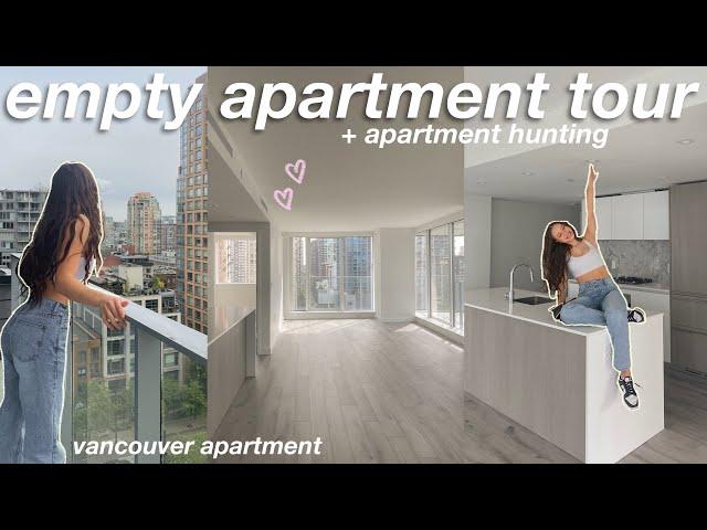 EMPTY APARTMENT TOUR & APARTMENT HUNTING!! moving diaries episode 2 .•*'