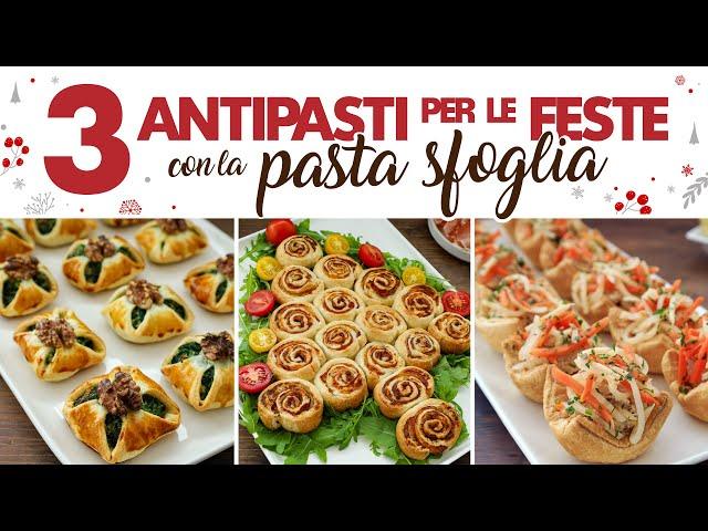 3 CHRISTMAS PUFF PASTRY STARTERS - Homemade by Benedetta