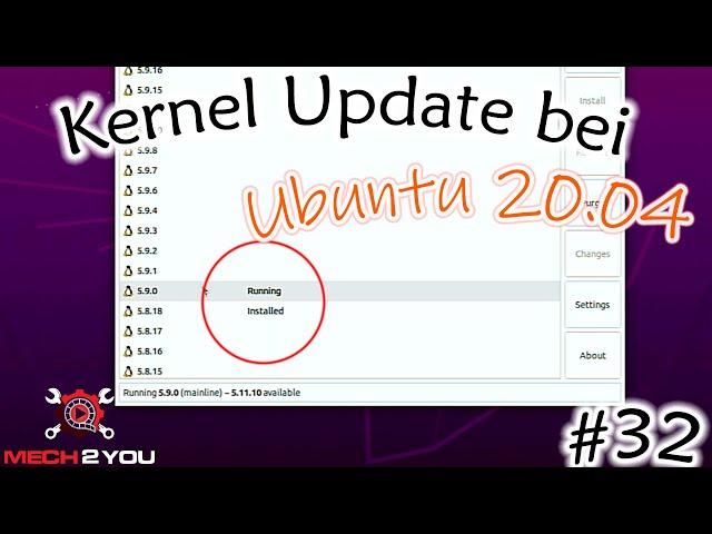 #32 Kernel Update bei Linux Ubuntu 20.04 | mainline für Kernel Update verwenden