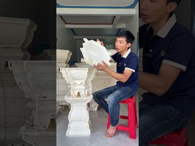 [Sale off] Bộ khuôn đúc chậu lục giác 35 dáng bầu hàng Việt
