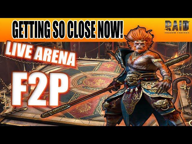 200 AWAY FROM GOLD 4! LIVE ARENA F2P! Raid: Shadow Legends