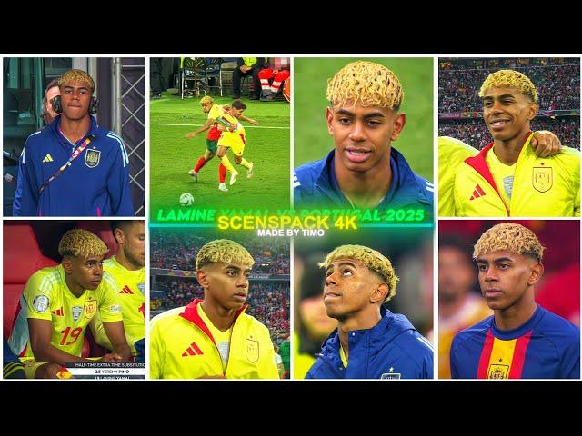 Lamine Yamal Vs Portugal 2025 / RARE CLIPS ● SCENEPACK 4K ( With AE CC and TOPAZ )