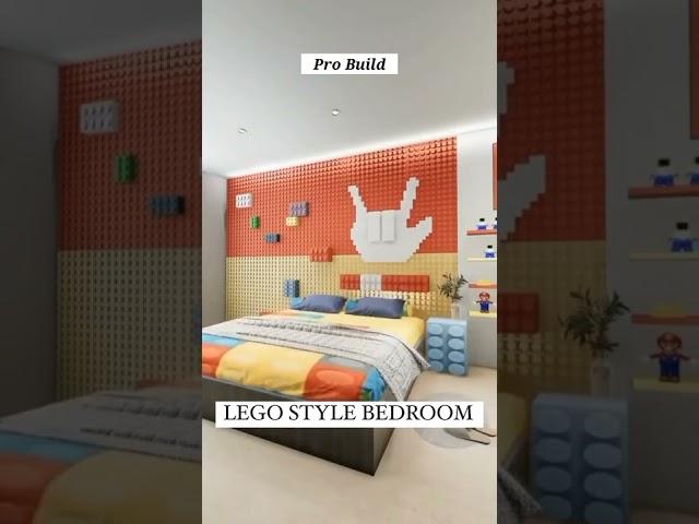 Lego Style Bedroom #shorts #probuild