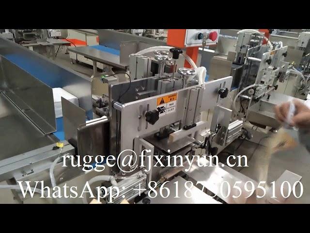 Low price napkin tissue paper plastic bag wrapping machine