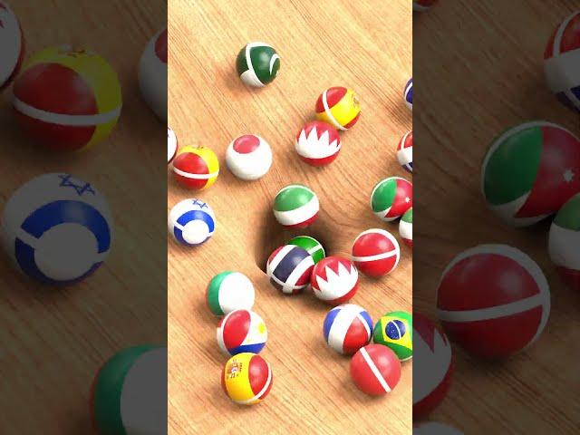 Country Marble Race #oddlysatisfying  #animation