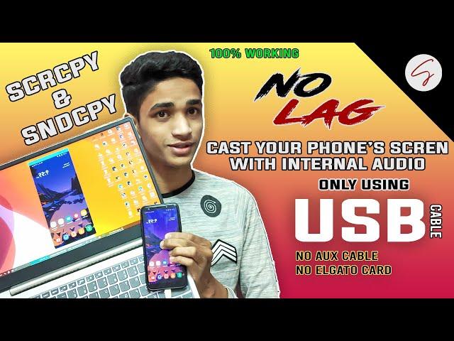 Cast Android Screen & Internal Audio To PC 2021 | SCRCPY + SNDCPY full Tutorial | SHAAD RAZVI