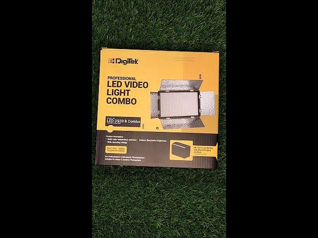 DIGITEK Bi-color LED Video Light D520WB Combo Unboxing and Review