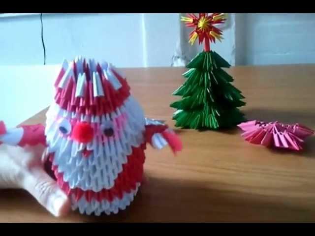 Santa Claus 3D origami