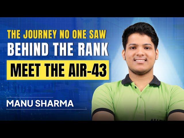 AIR-43 in NEET 2025: Manu Sharma’s Daily Routine That Changed Everything! | ALLEN