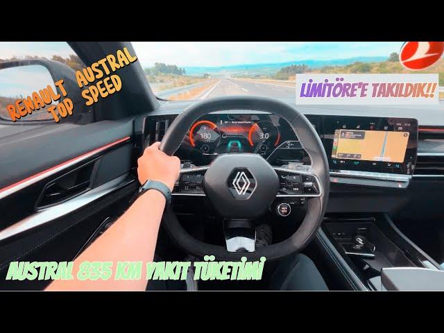 AUSTRAL İLE İZMİR DEN İSTANBUL II 180 km/h LİMİTÖR II 835 KM KAÇ YAKTI?