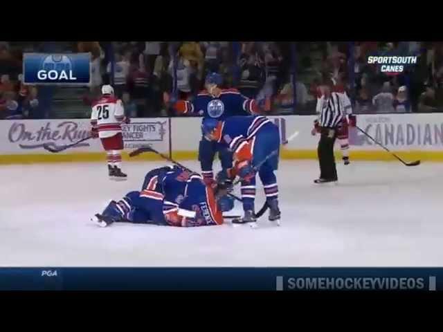 Leon Draisaitl's First NHL Goal - Oct 24th 2014 (HD)