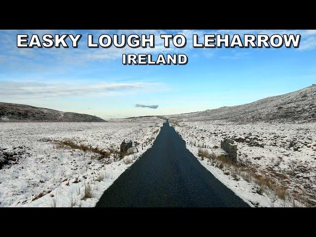 SNOW IN IRELAND-DRIVING from EASKY LOUGH to LEHARROW VILLAGE in IRELAND  *19 NOVEMBER 2024*