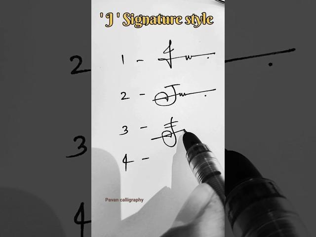 How to write J signature style in cursive calligraphy #sign #trending #cursive #calligraphy