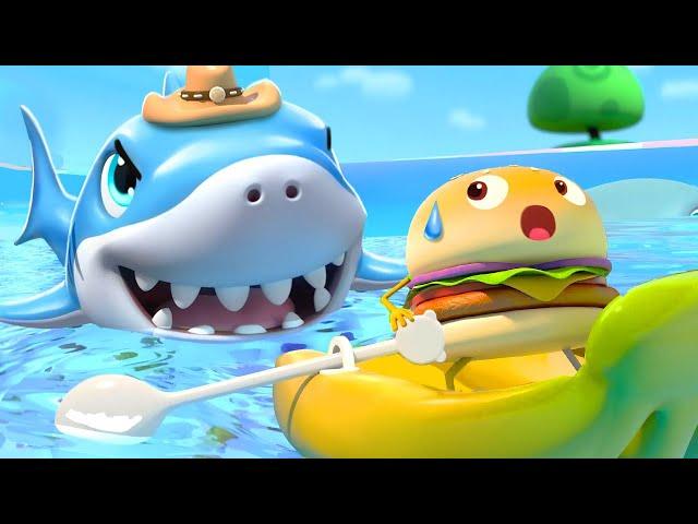 Yummy Foods Family Ep 3 - Big Shark is Coming | BabyBus TV - Kids Cartoon