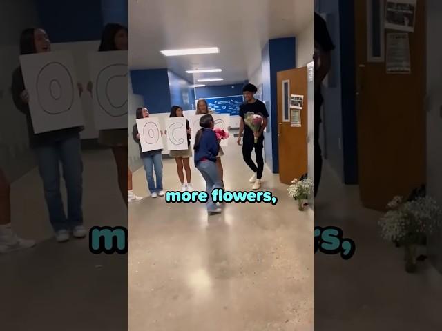 Romantic Homecoming Proposal: Roses & Surprises!