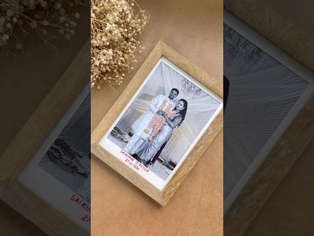 Hand embroidery on photograph! 🪡🩷 #youtube #embroidery #embrodering #wedding #handmade #giftideas