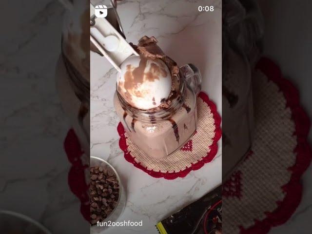 2 Ingredients Chocolate Milkshake