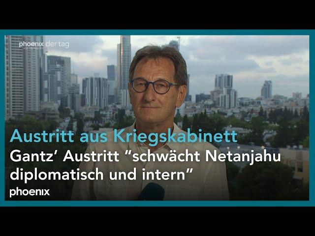 Luc Walpot (ZDF-Korrespondent) zu Gantz' Austritt aus dem israelischen Kriegskabinett | 06.10.24