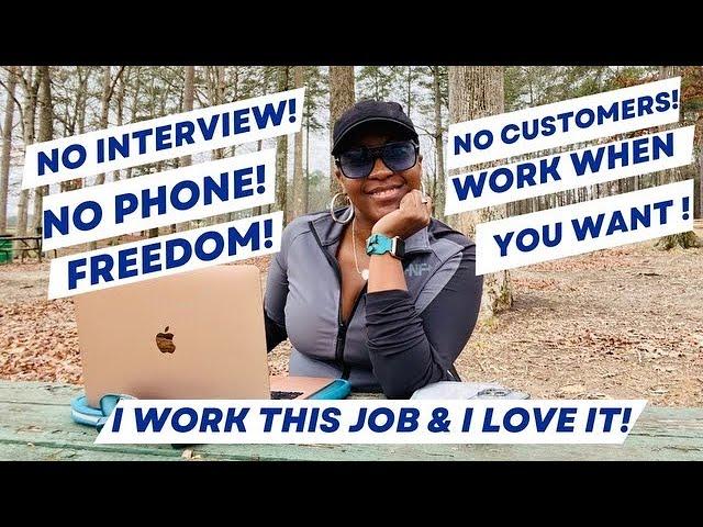  YOU WON'T BE TIED DOWN! NO INTERVIEW NEEDED! EASY NO PHONE PART TIME WORK FROM HOME JOBS 2024