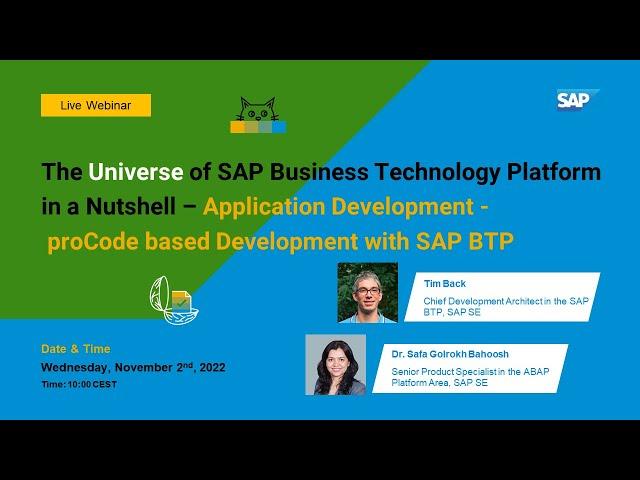 The Universe of SAP Business Technology Platform in a Nutshell – Application Development - proCode