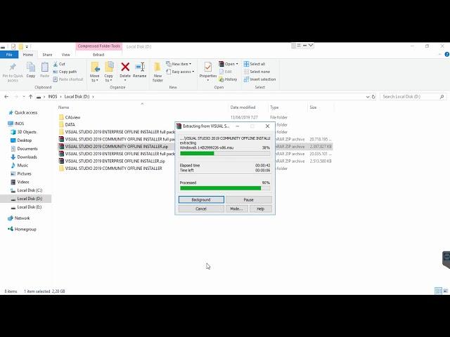 Install Visual Studio 2019 with Offline Installer