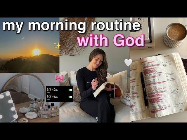 5AM MORNING ROUTINE WITH GOD  holy girl habits for a productive day