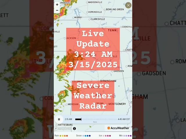 3:24 am CT LIVE UPDATE Severe Weather Radar 3/15/2025 #breakingnews #firstalert #stormcenter #radar