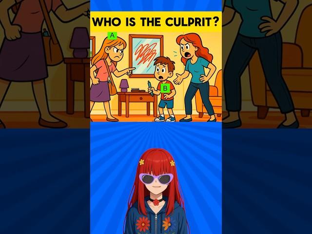 Who is the culprit? #commonsenseriddles #brainteasers #riddlejourney #logicgames #riddleswithanswer