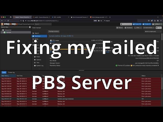 Fixing My Failed PBS Server: A Troubleshooting Adventure.