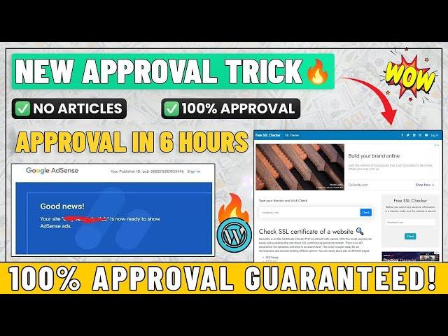  AdSense Approval Pro Course 2024  | 100% Guaranteed Approval Secret Method