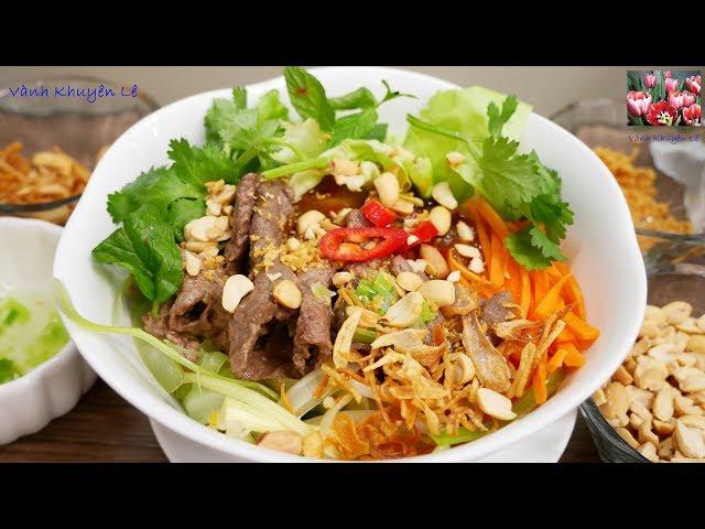 PHỞ BÒ TRỘN - Cách nấu Phở Bò Khô trộn với nước Sauce Phở thơm ngon by Vanh Khuyen