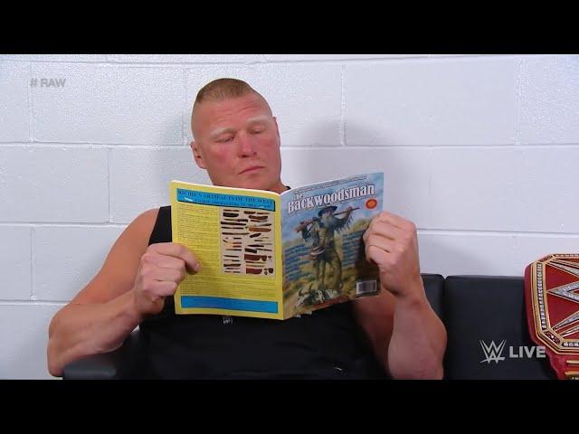 BROCK LESNAR REFUSES GOING TO THE RING WWE RAW