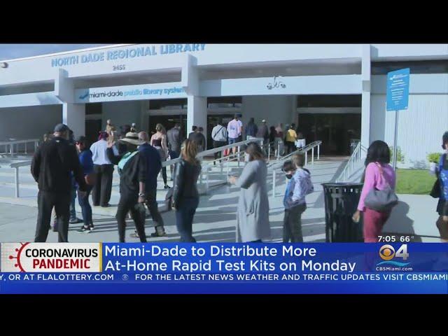 Miami-Dade Giving Out At-Home COVID Rapid Test Kits At Public Libraries