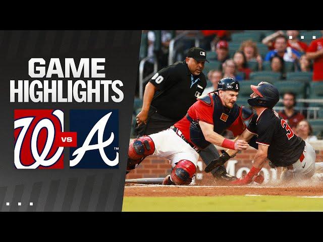 Nationals vs. Braves Game Highlights (8/23/24) | MLB Highlights