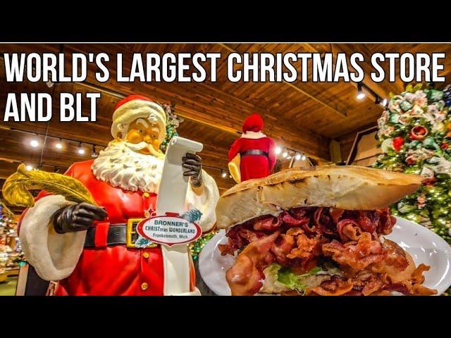 Bronner's CHRISTmas Wonderland / World Famous Tonys I-75 Over a pound of Bacon WOW Frankenmuth