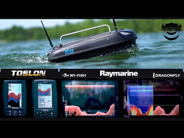 best Baitboat Fishfinder 2020: Raymarine VS Toslon: TF500, TF640, WiFish, Dragonfly I RT4 Futterboot