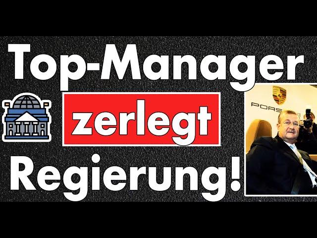 Top-Manager rechnet mit Ampel ab! Politiker sind Laien & Manager feige geworden!