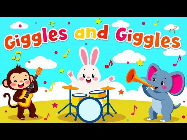 Fun Baby Cartoon Music Video | Giggles & Giggles Song  Cute & Engaging for Kids!