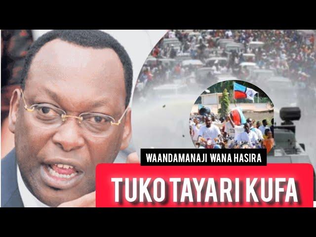 WANAOJIANDAA KUTUUA NA SISI TUKO TAYARI KUFA__- WAANDAMANAJI WANA HASIRA- MH: FREEMON MBOWE LEO"